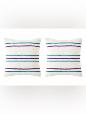Anthology Minka Braided Cord Euro Shams Bundle Set of 2 NWT